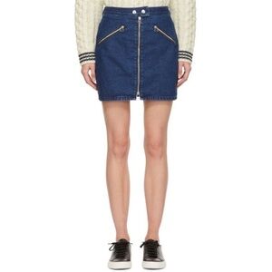 Rag and bone marcy racer denim mini skirt size 25